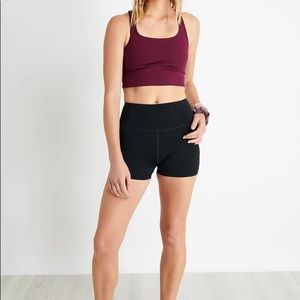 Girlfriend Collective High Rise Run Short Black